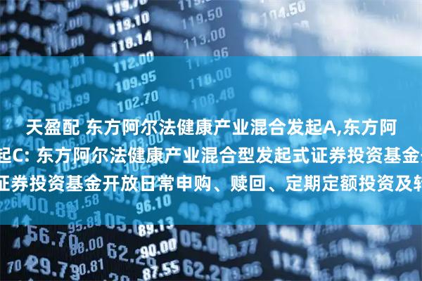 天盈配 东方阿尔法健康产业混合发起A,东方阿尔法健康产业混合发起C: 东方阿尔法健康产业混合型发起式证券投资基金开放日常申购、赎回、定期定额投资及转换业务的公告